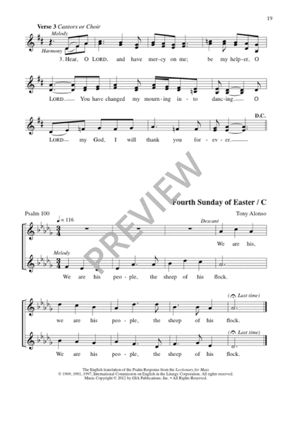 The Lyric Psalter, Year C - Choral Refrains
