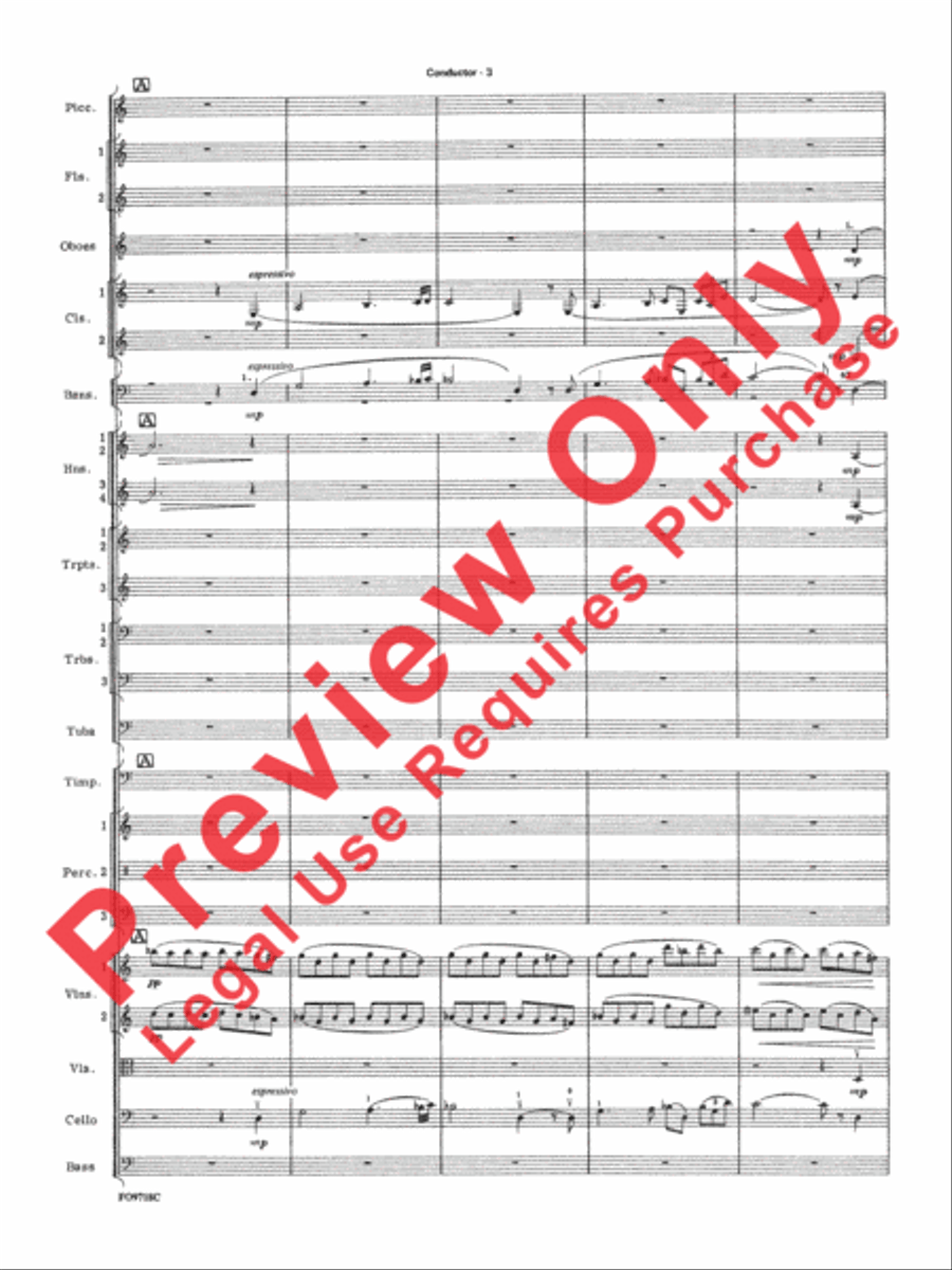 The Empire Strikes Back Medley Full Orchestra scores gallery preview page 34