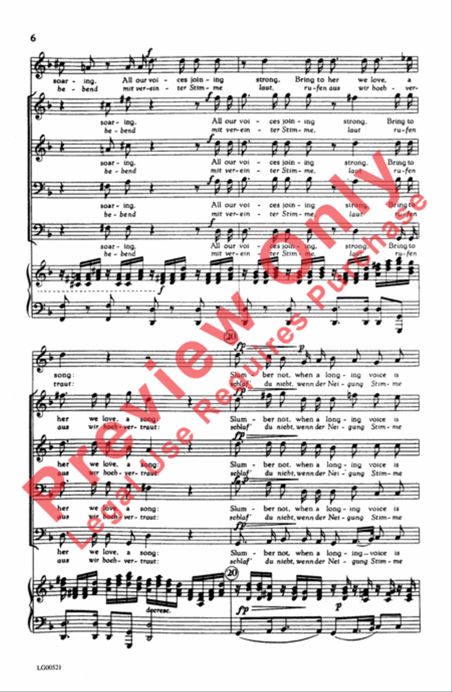 Ständchen Men's Choir scores gallery preview page 6