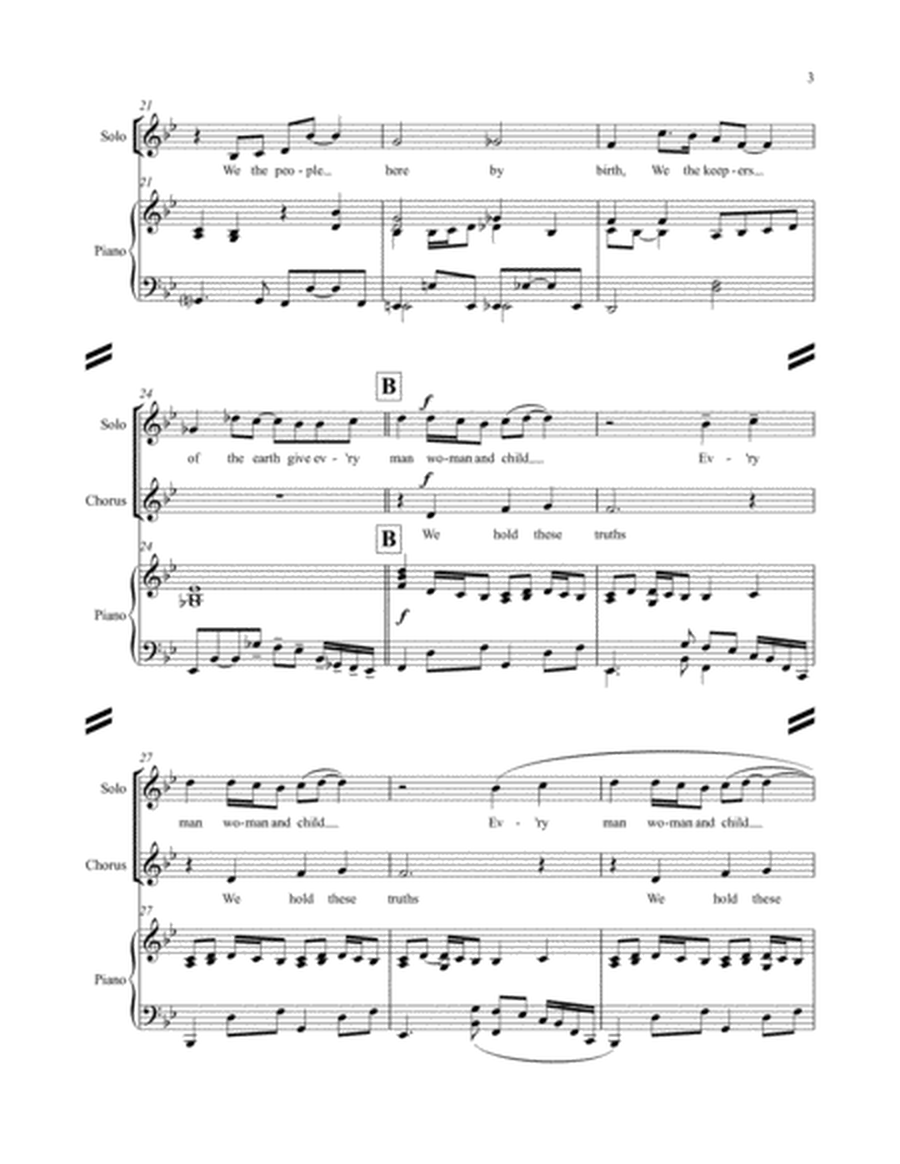 Every Man, Woman, and Child - Piano Vocal - Original - Bb Major