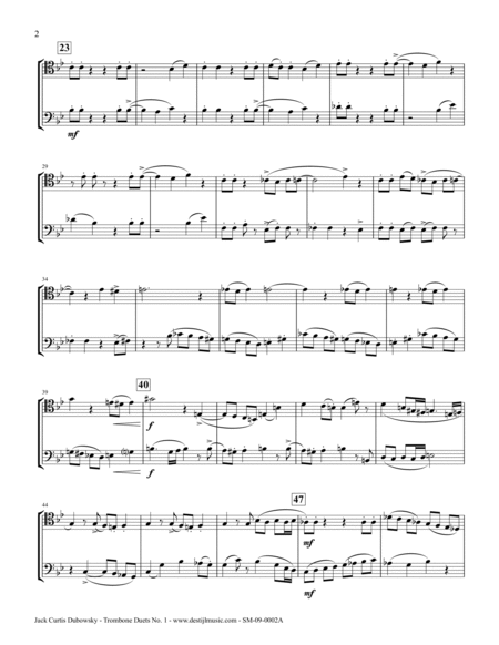 Trombone Duets No. 1