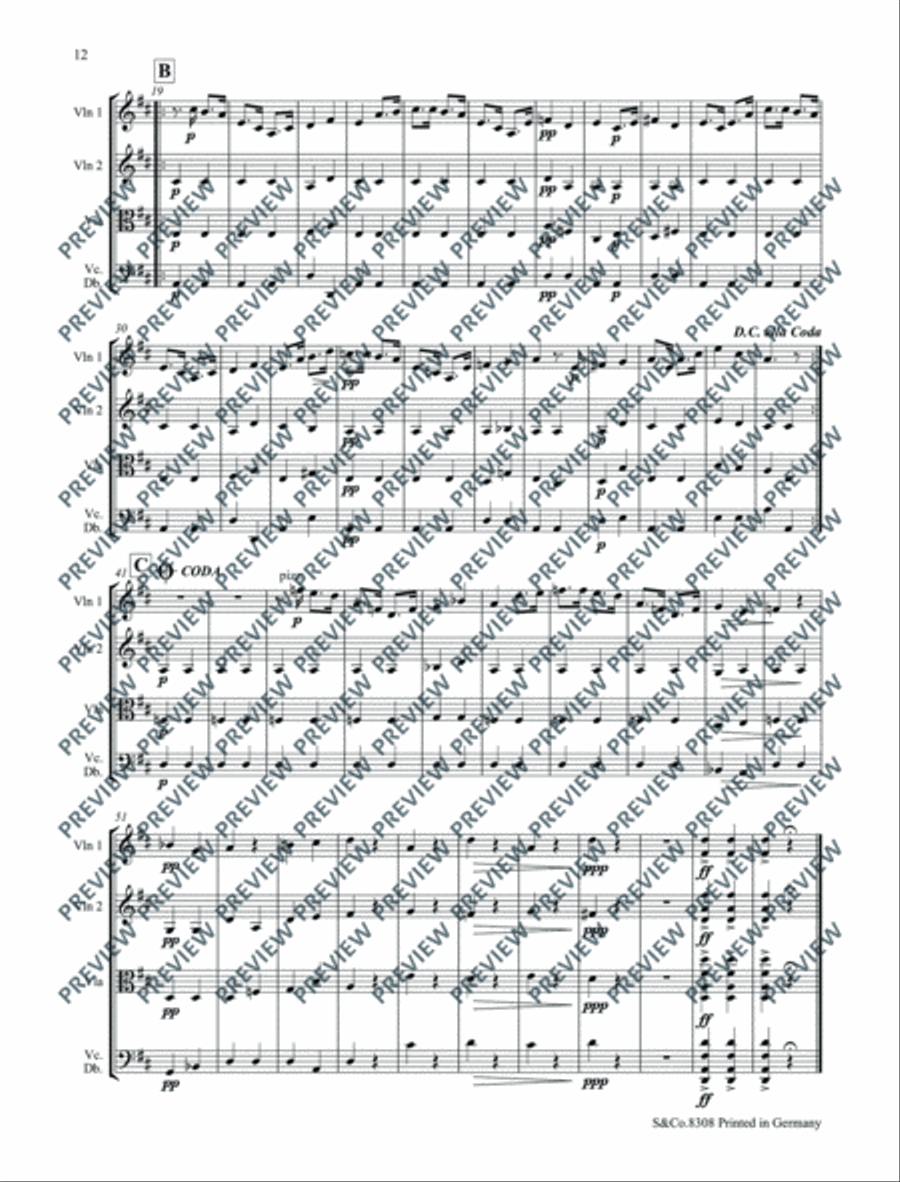 Start Point String Quartet scores gallery preview page 13