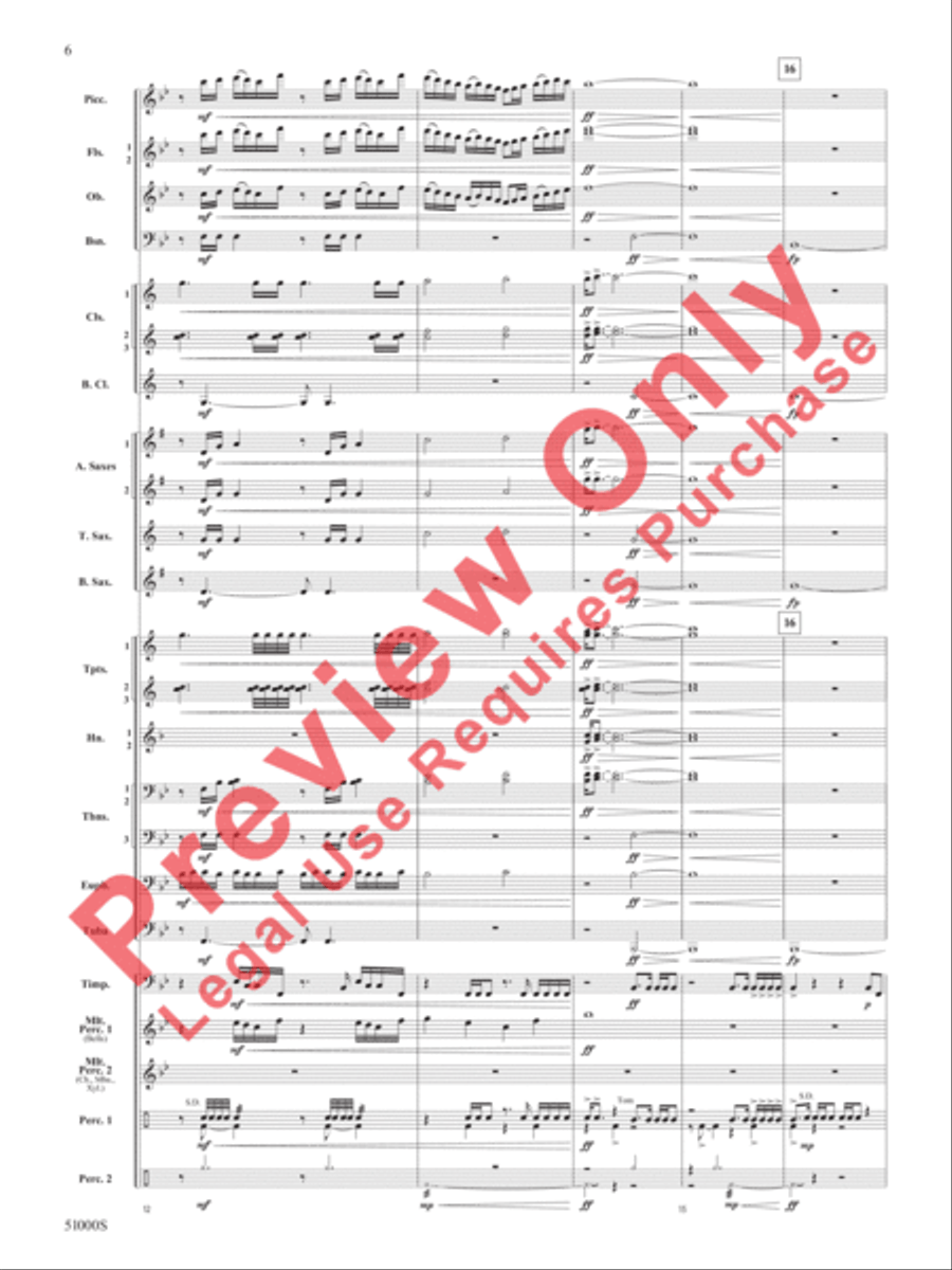 Eternal Flame Concert Band scores gallery preview page 7