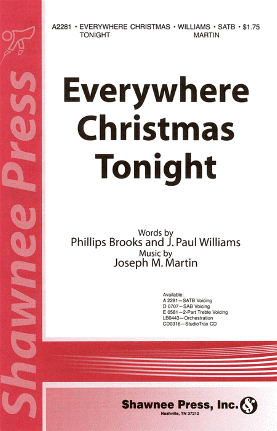 Everywhere Christmas Tonight 4-Part scores gallery preview page 1