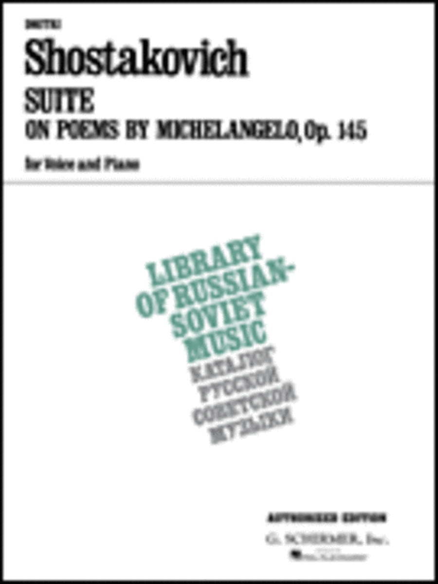 Suite on Verses of Michelangelo Buonarroti, Op.145 Voice scores gallery preview page 1