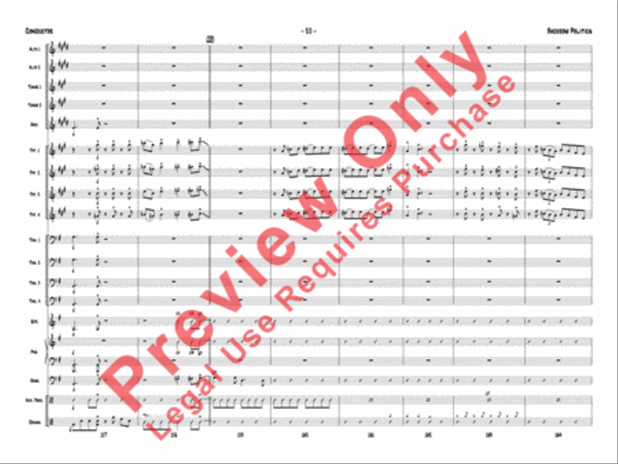 Backrow Politics Backrow Politics Jazz Ensemble scores gallery preview page 23