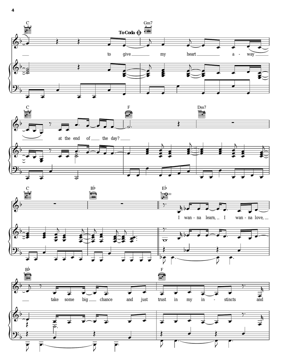 At The End Of The Day Piano, Vocal, Guitar scores gallery preview page 4