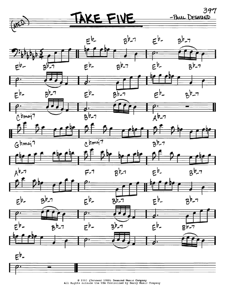 Dave brubeck take cheap five instruments