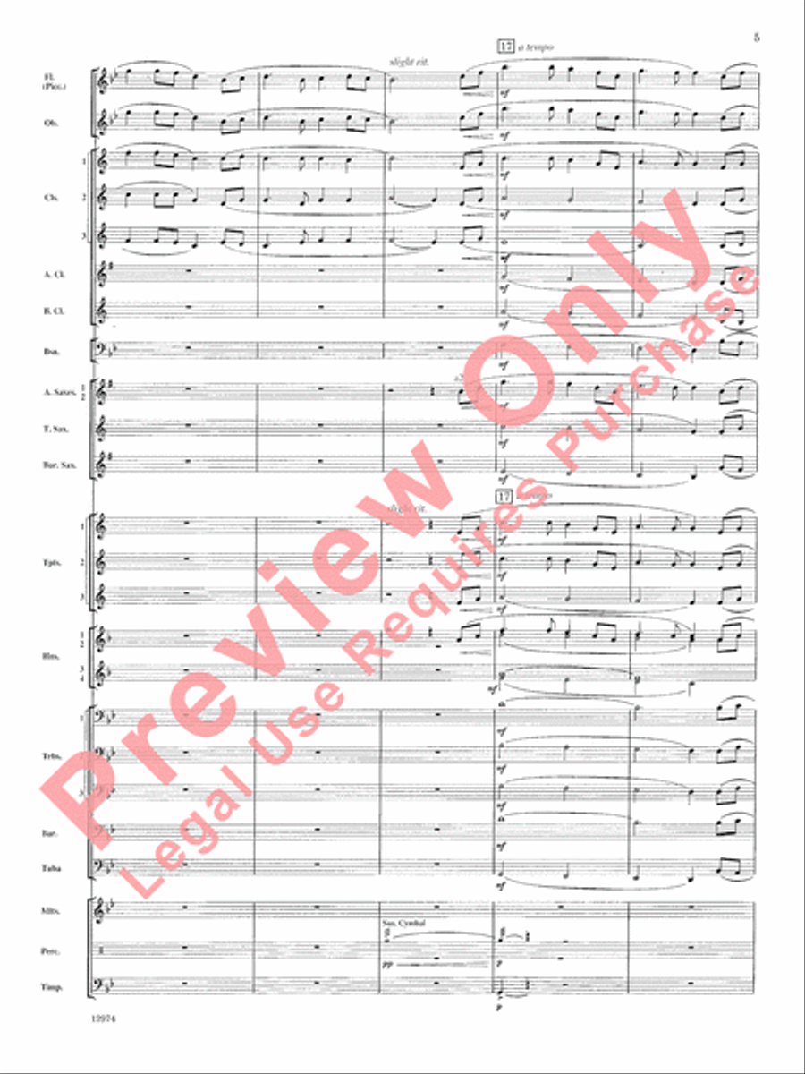 Cumberland Cross Concert Band scores gallery preview page 6