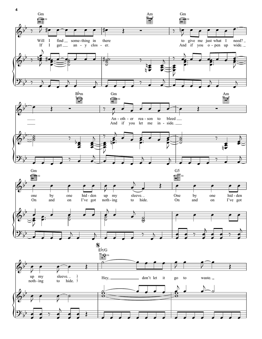 All My Life Piano, Vocal, Guitar scores gallery preview page 4