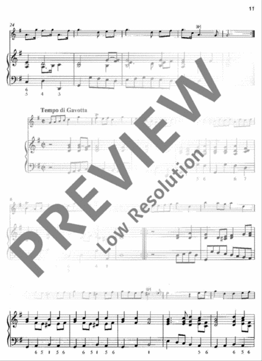 3 Sonatas Alto Recorder scores gallery preview page 12