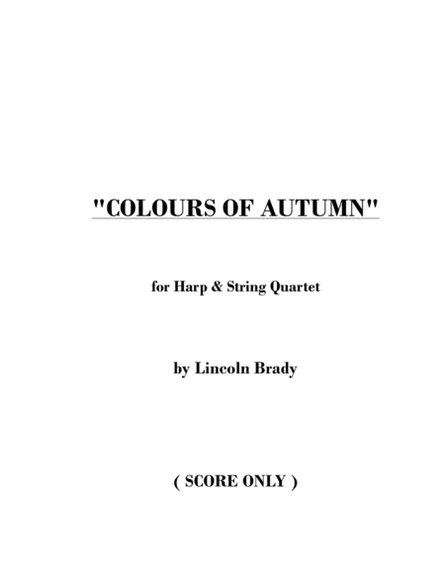 COLOURS OF AUTUMN - Harp & String Quintet (Score Only) image number null