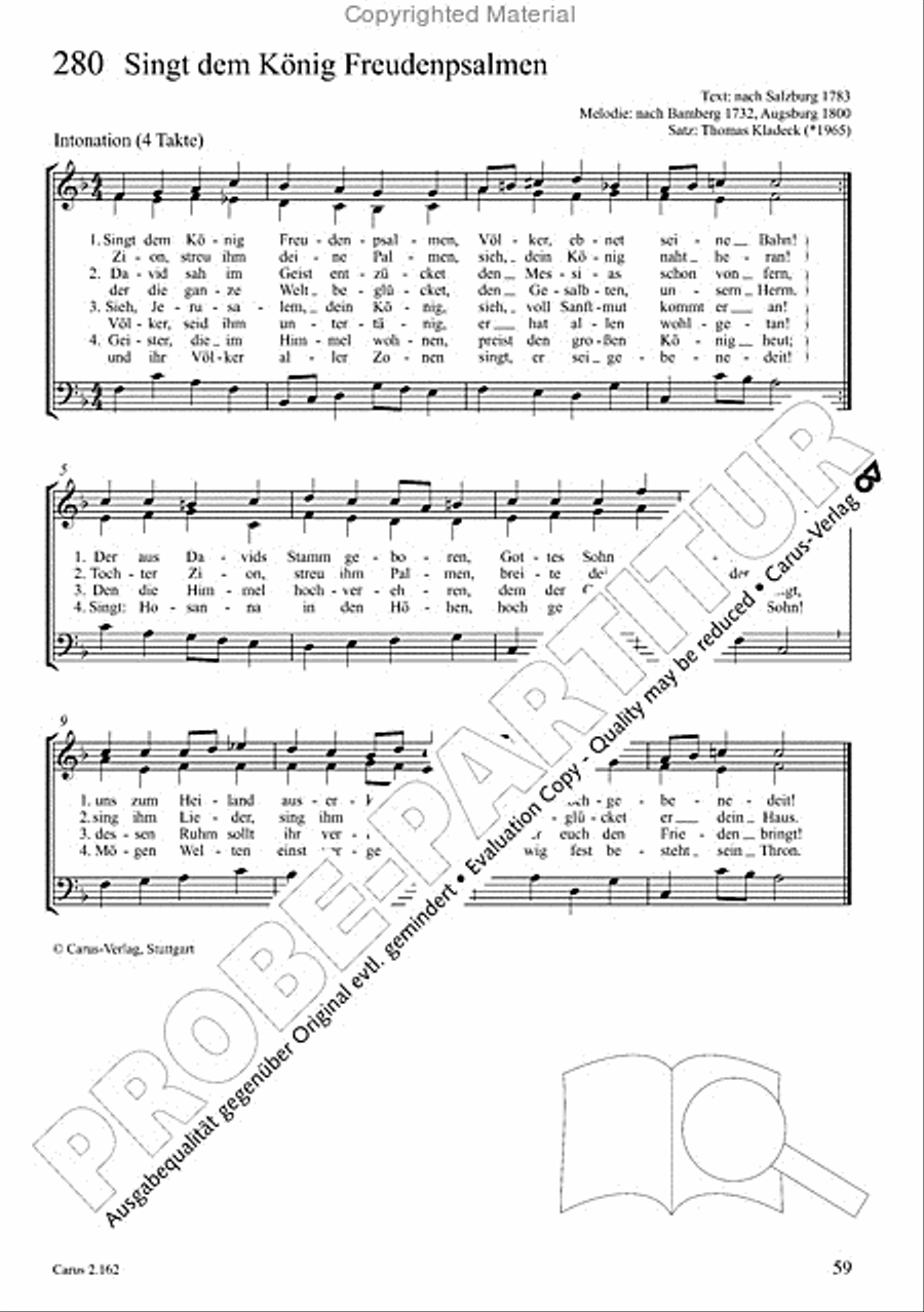 Chorbuch Gotteslob SAM 3-Part scores gallery preview page 60