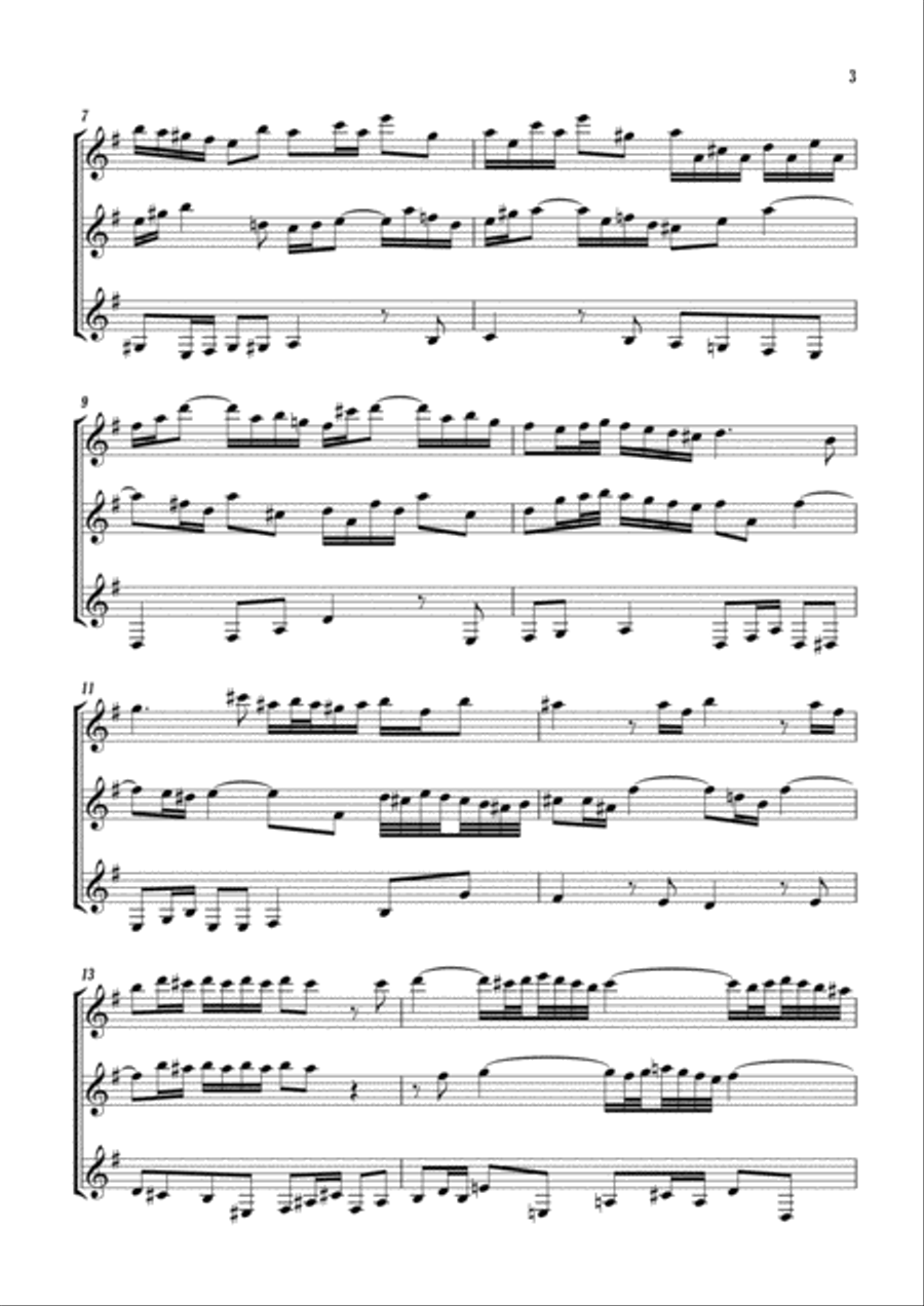 Trio BWV Anh.46 Small Ensemble scores gallery preview page 3