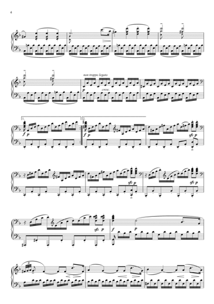 Moonlight Sonata Transposed to D minor - 3 mvt.