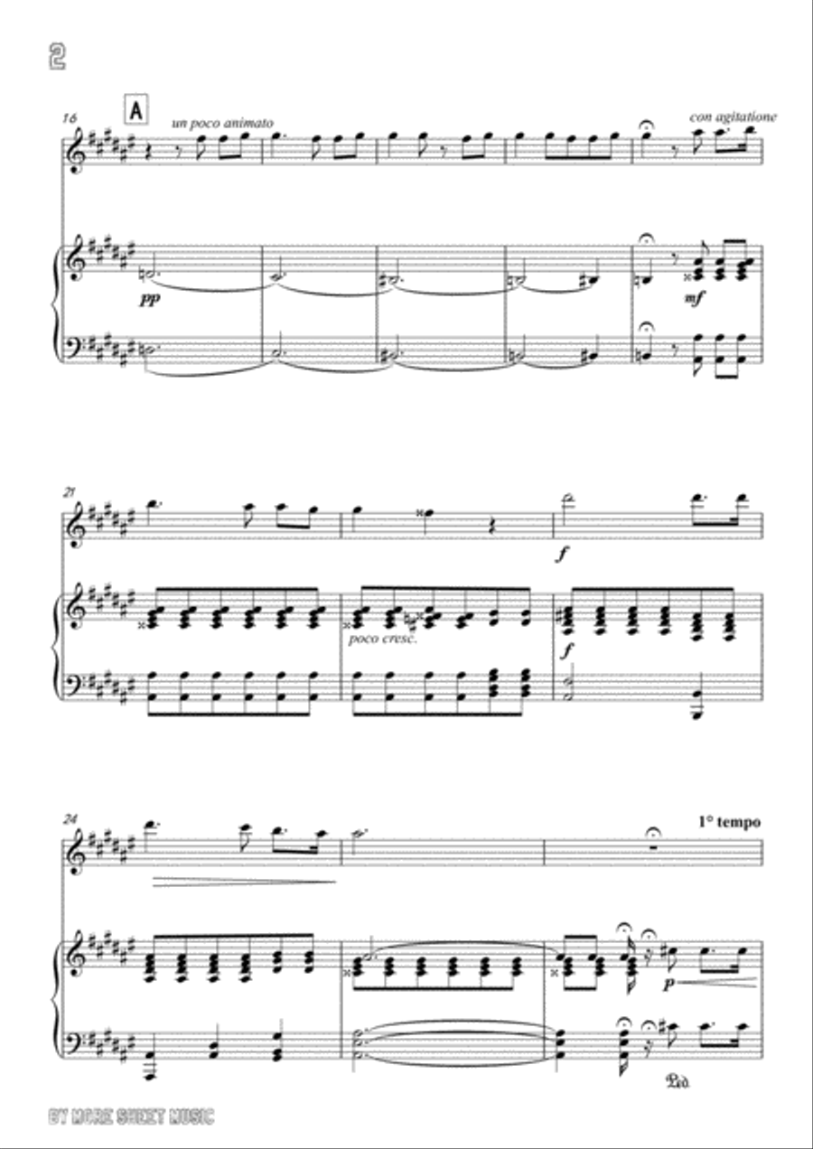 Berlioz-L'absence,for Violin and Piano Voice scores gallery preview page 4