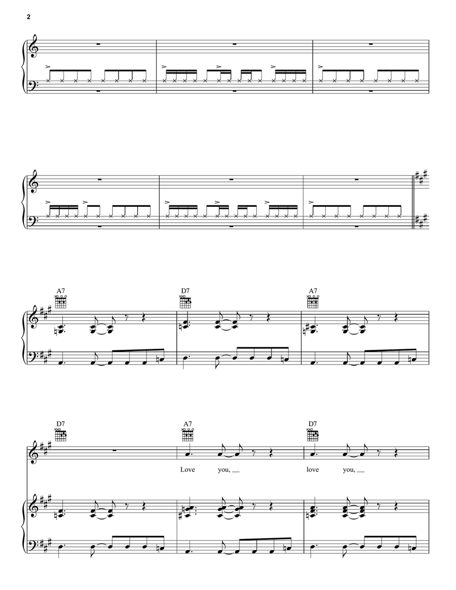 The End Piano, Vocal, Guitar scores gallery preview page 2