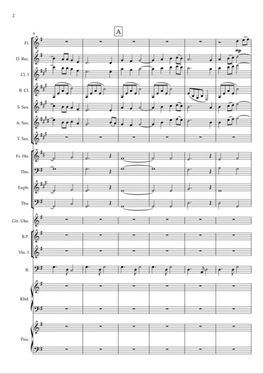 Waly Waly (The water is wide) Concert Band scores gallery preview page 2