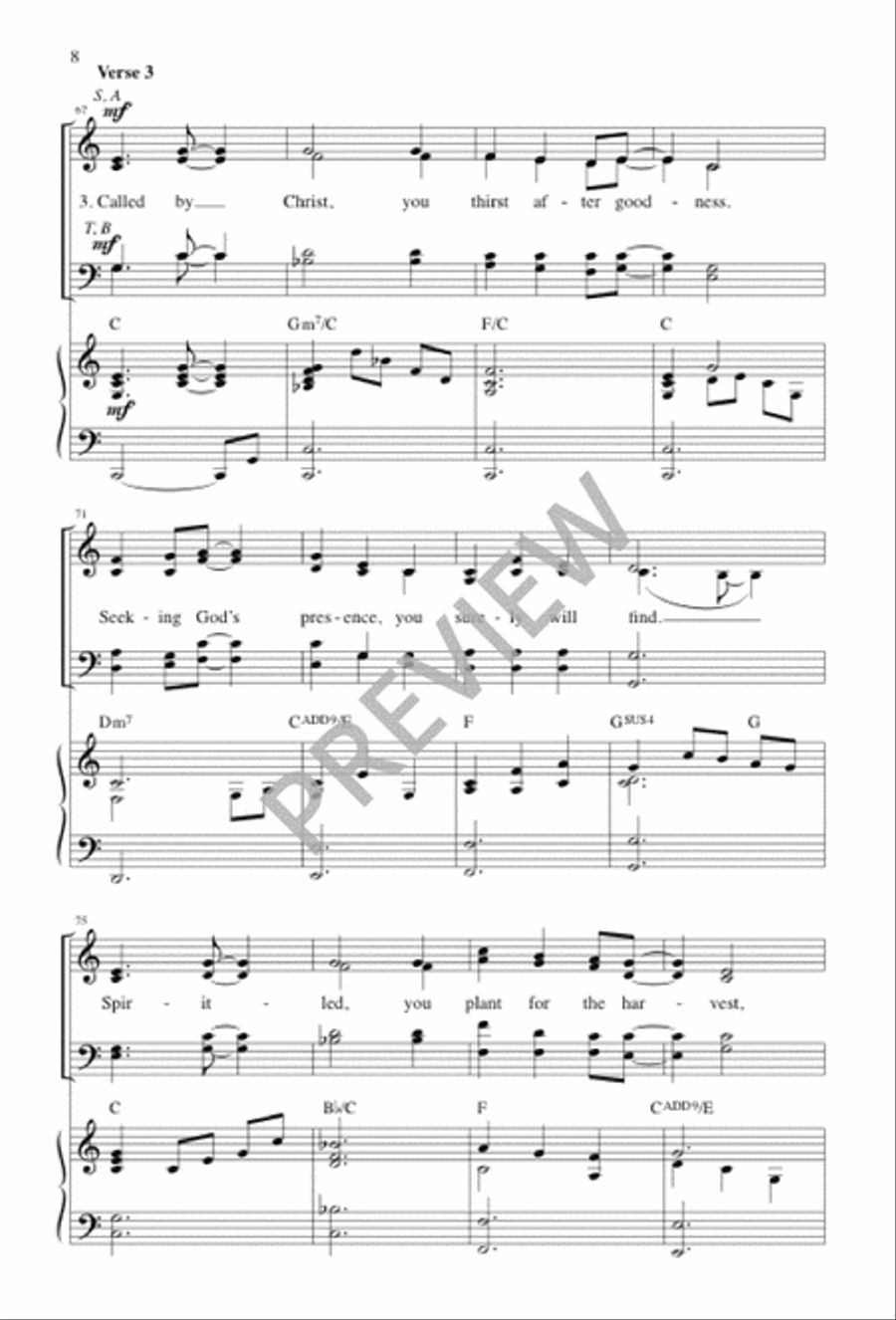 Called by Christ 4-Part scores gallery preview page 8