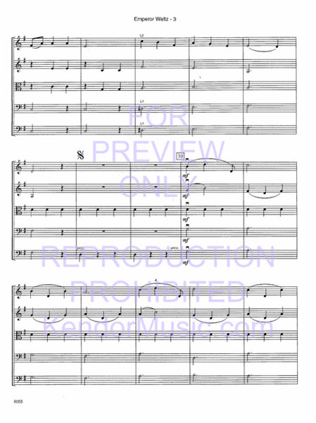Emperor Waltz (Op. 437) (Full Score)