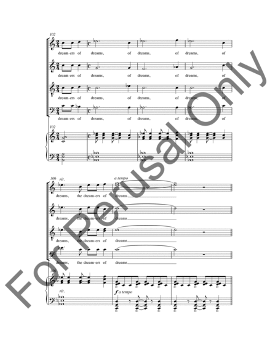 We Are The Music Makers (Choral Score) 4-Part scores gallery preview page 16