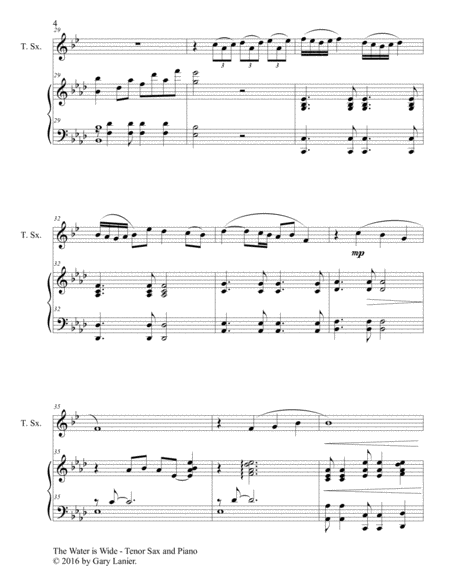 Gary Lanier: 3 Inspiring Hymn Tunes (Duets for Tenor Sax & Piano) image number null