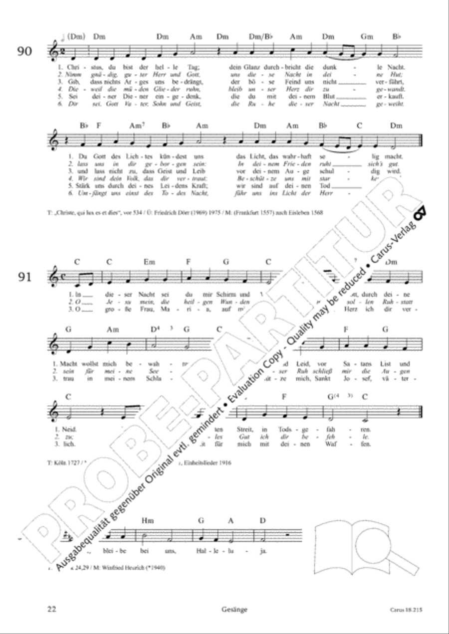 Gitarrenbuch zum Gotteslob Guitar scores gallery preview page 22