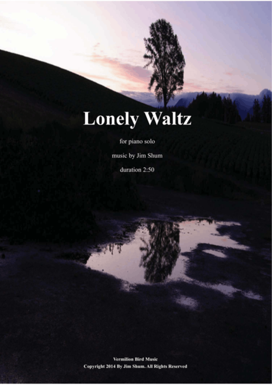 Lonely Waltz Piano Solo scores gallery preview page 1