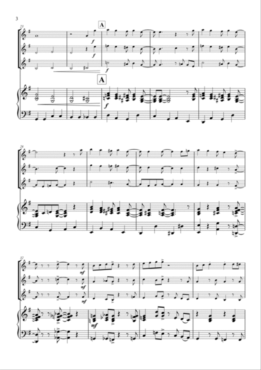 Santa Claus Is Comin' To Town Violin Solo scores gallery preview page 4