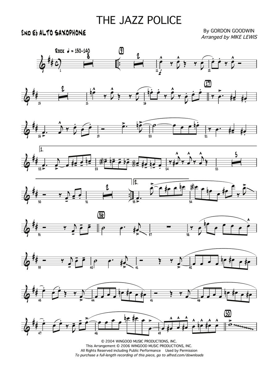 The Jazz Police: 2nd E-flat Alto Saxophone