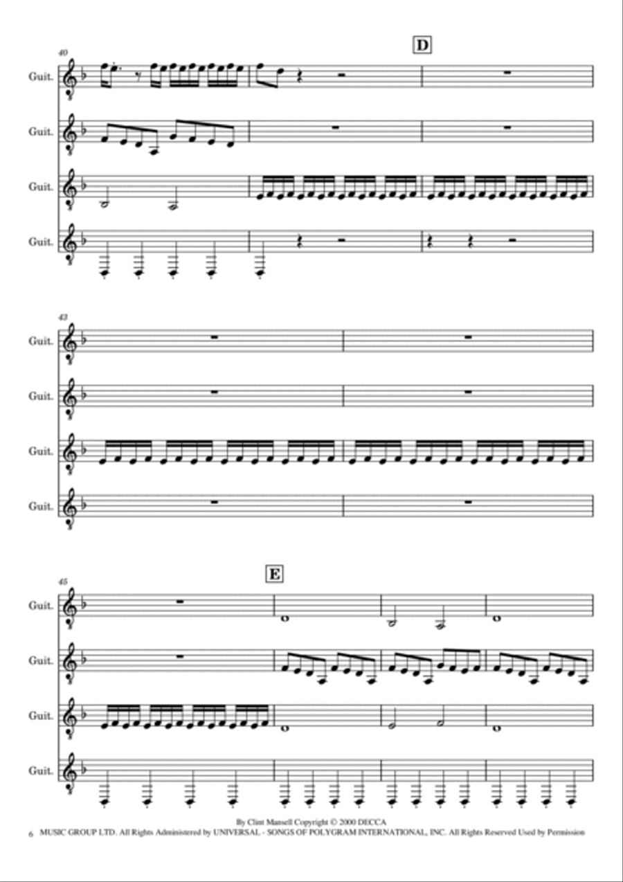 Lux Aeterna Lux Aeterna Guitar Ensemble scores gallery preview page 6
