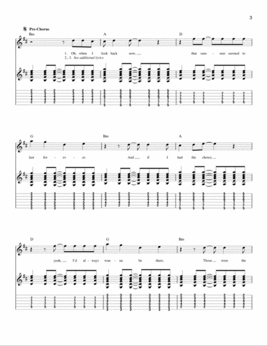 Summer Of '69 Acoustic Guitar scores gallery preview page 3