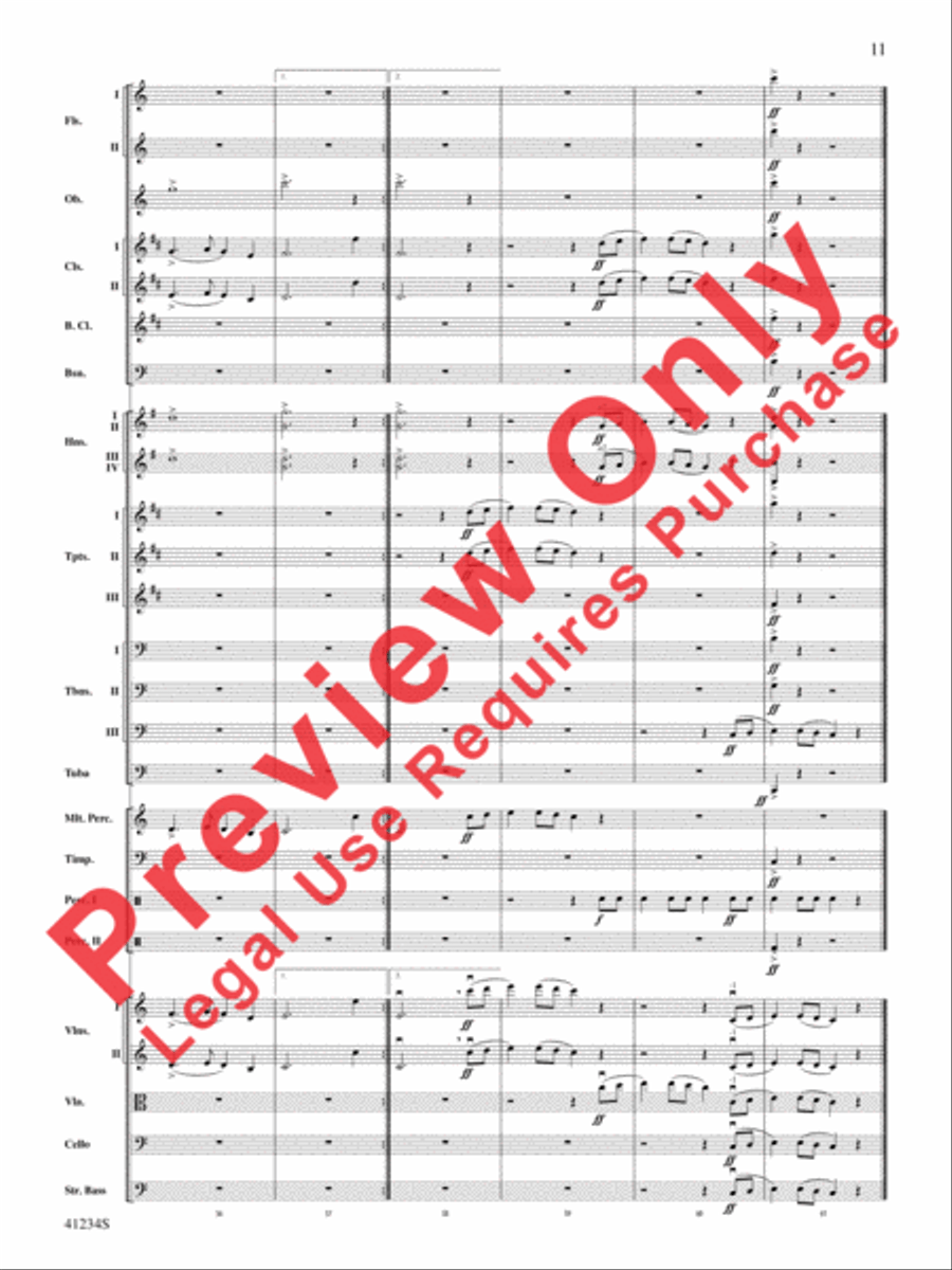 A Dance of Clowns Full Orchestra scores gallery preview page 12