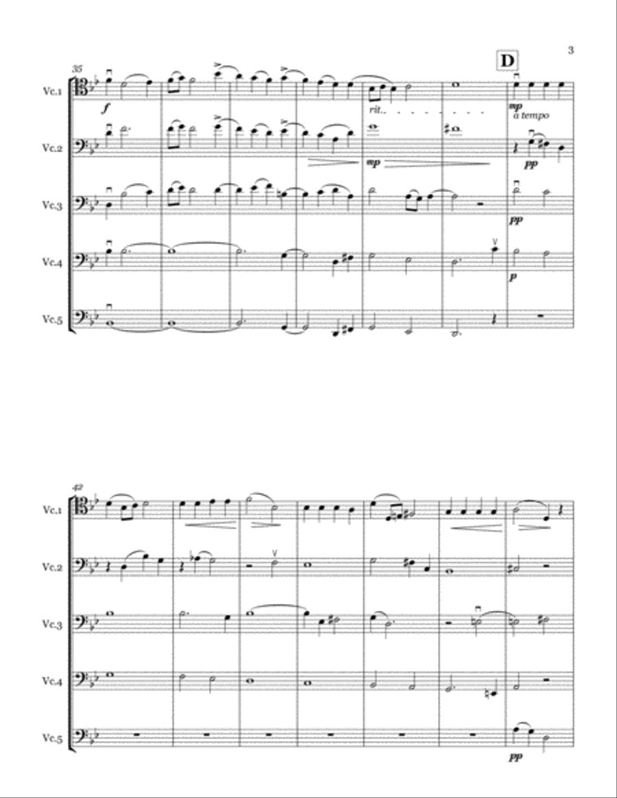 Chanson Triste Cello scores gallery preview page 3