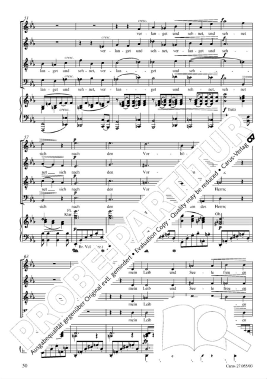 Ein Deutsches Requiem (German Requiem) 4-Part scores gallery preview page 53
