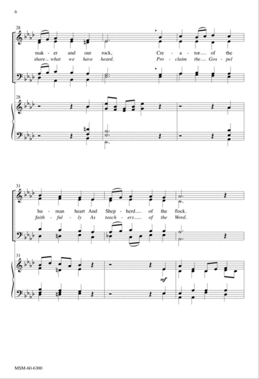 Sing Joyfully to God! Go Forth into the World! 4-Part scores gallery preview page 6