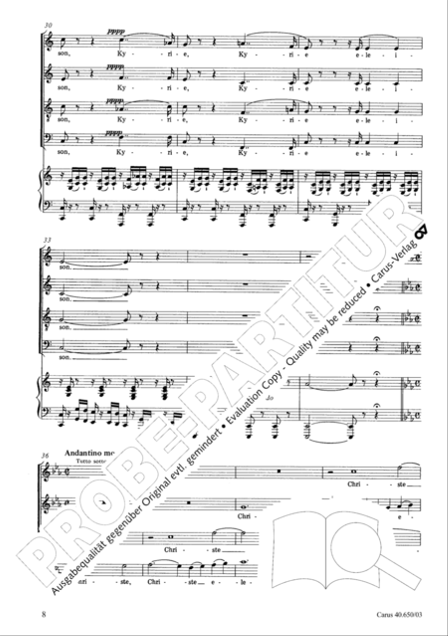 Petite Messe solennelle 4-Part scores gallery preview page 11
