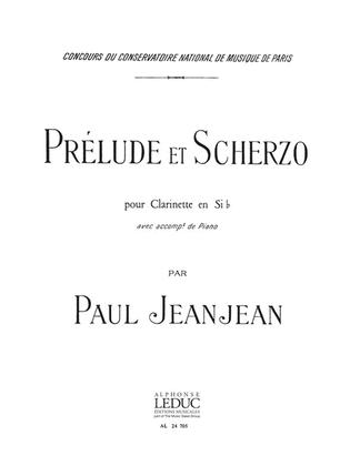 Book cover for Prelude Et Scherzo (clarinet & Piano)