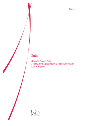 Book cover for Zola (Flute, Alto Saxophone & Piano version)