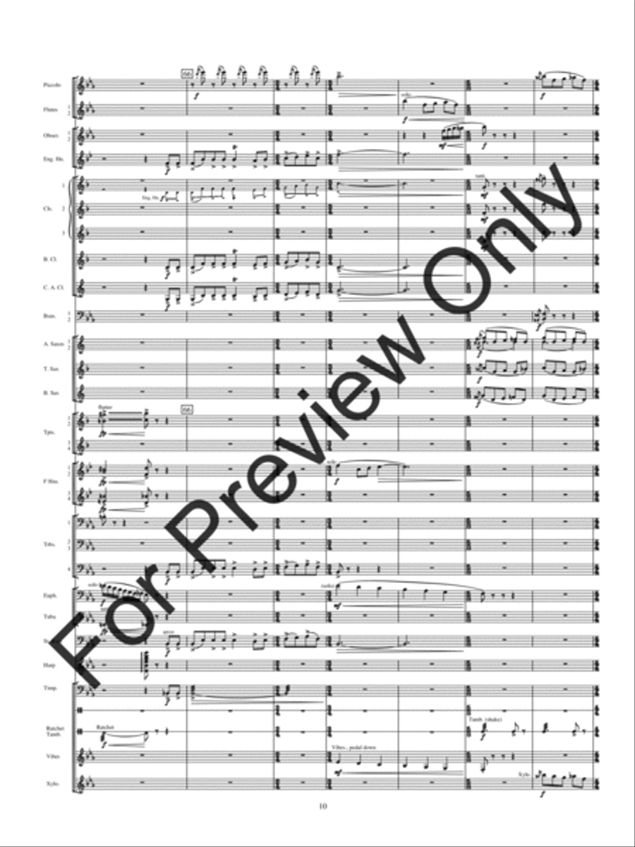 Holiday Rhapsody Concert Band scores gallery preview page 13