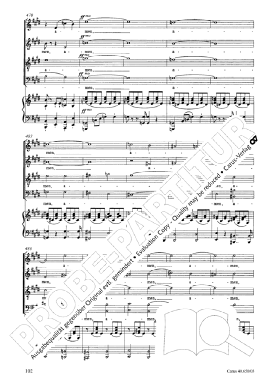 Petite Messe solennelle 4-Part scores gallery preview page 105