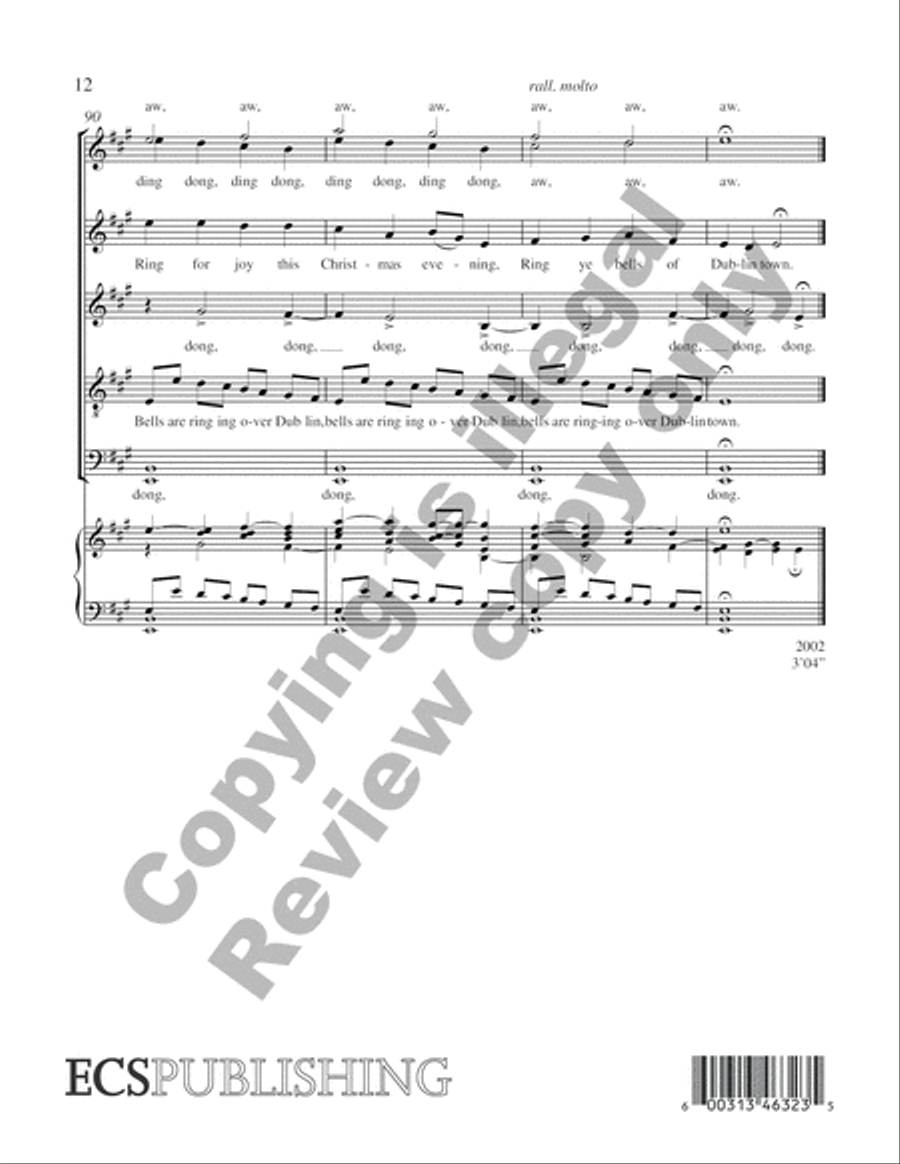 Dublin Bells Carol Dublin Bells Carol Divisi scores gallery preview page 7