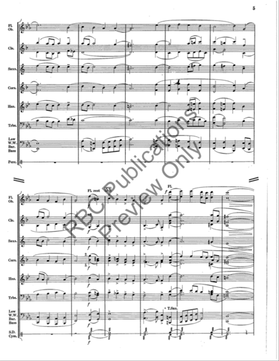 Mighty King Of Miracles (Score) Concert Band scores gallery preview page 8