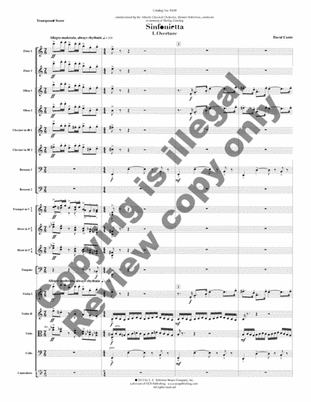 Sinfonietta (Additional Full Score) image number null