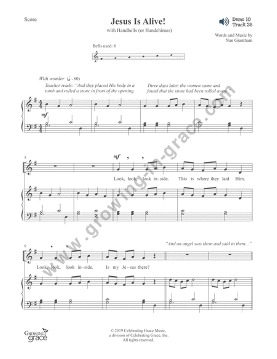 Champions of Faith: Preschool - Spring Unison Choir scores gallery preview page 7