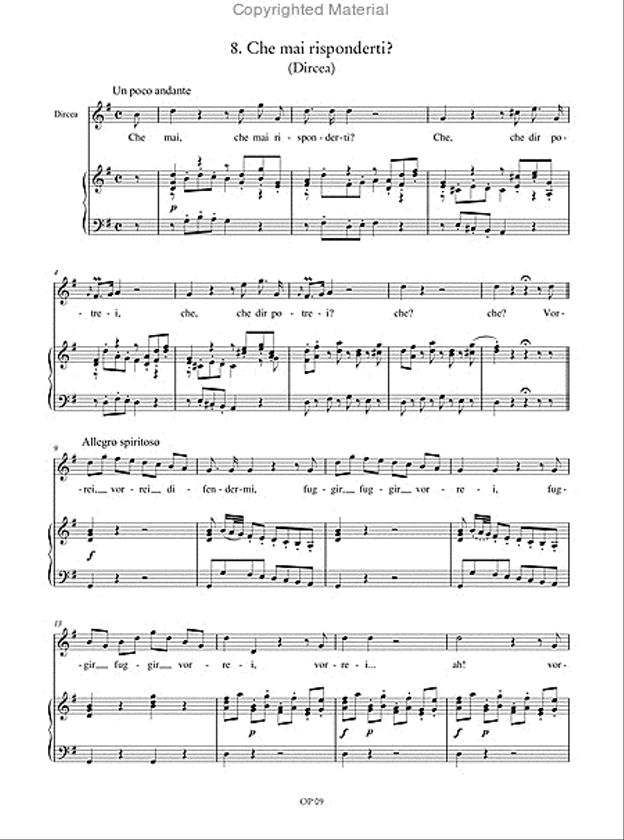 Demofoonte. Arias for Soprano Voice Solo scores gallery preview page 14