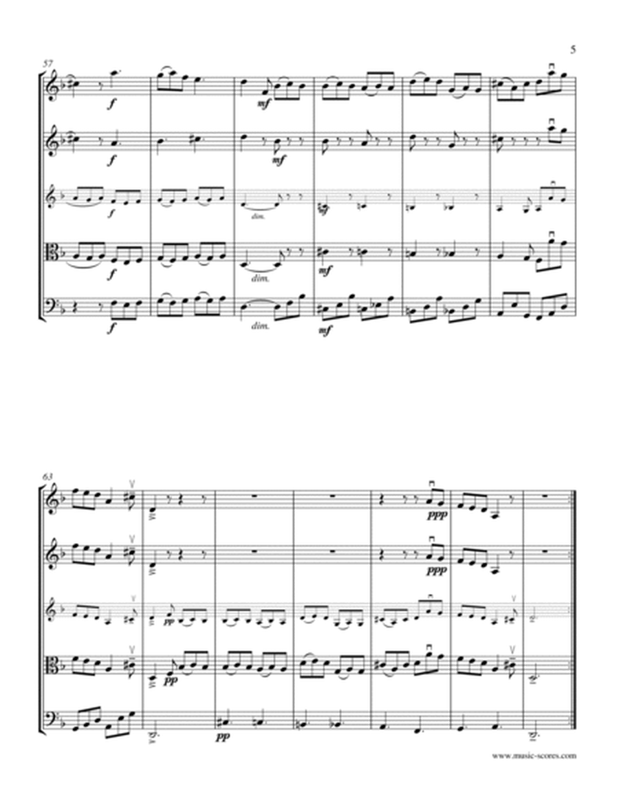 Giga from Corelli Sonata in D minor: String Quartet image number null