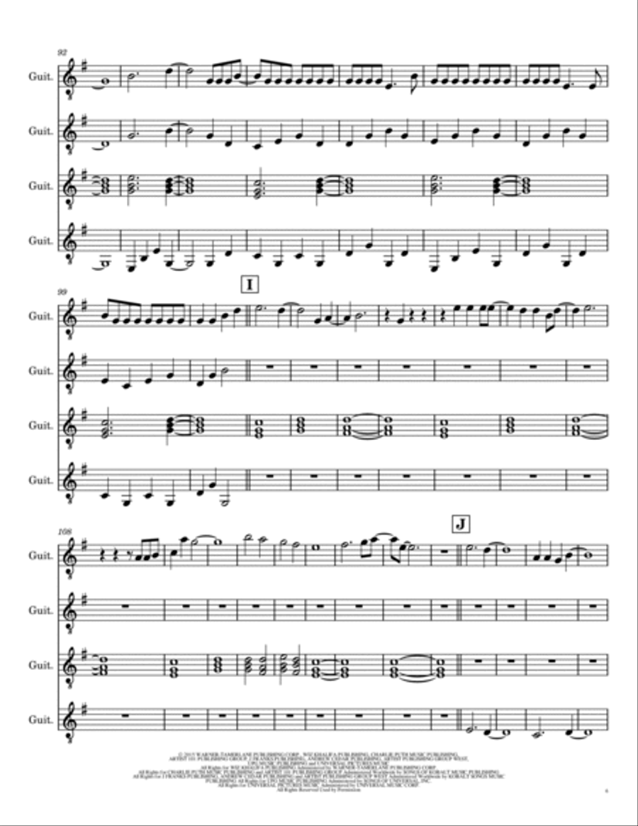 See You Again Guitar Ensemble scores gallery preview page 6