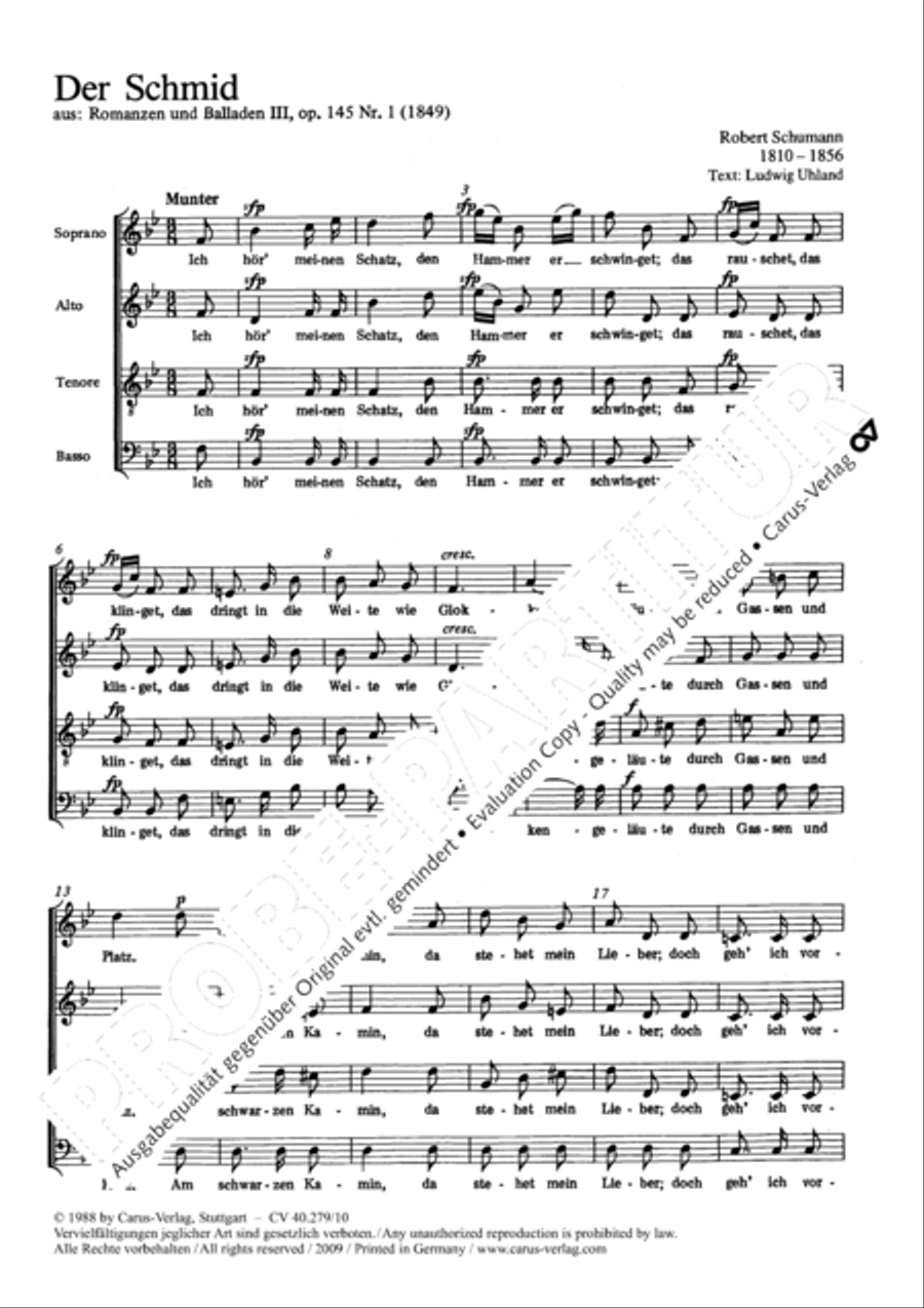 Der Schmied Der Schmied 4-Part scores gallery preview page 2