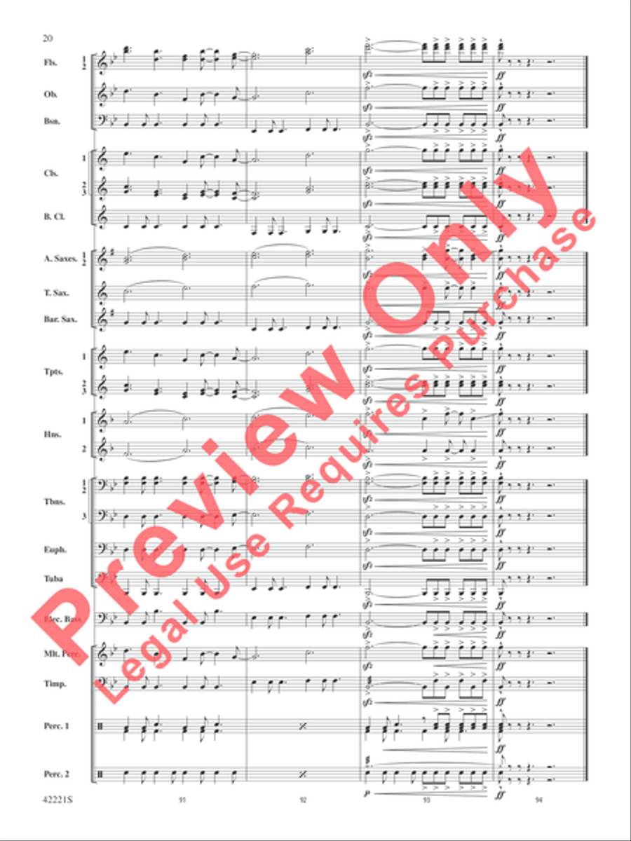 Carry On Concert Band scores gallery preview page 21